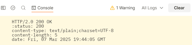 postman http2 response
