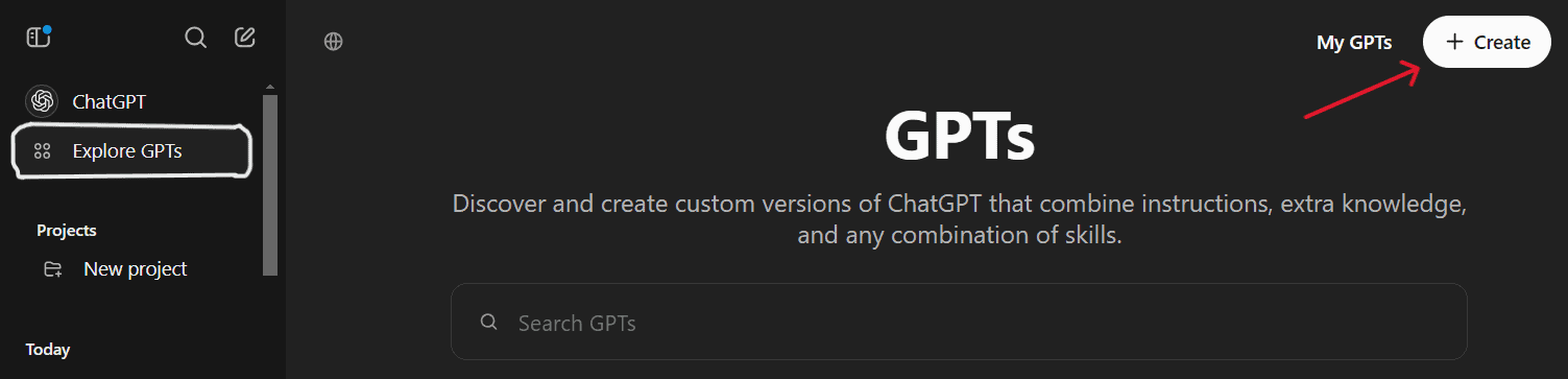 Creating custom GPTs