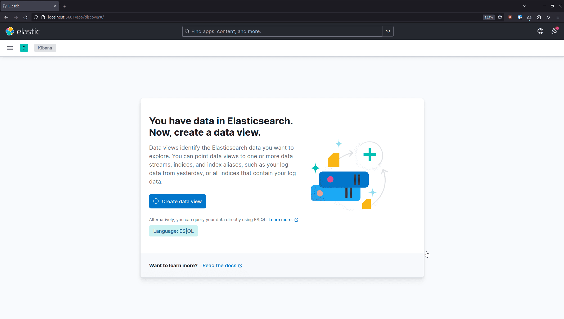 Kibana: Create data view