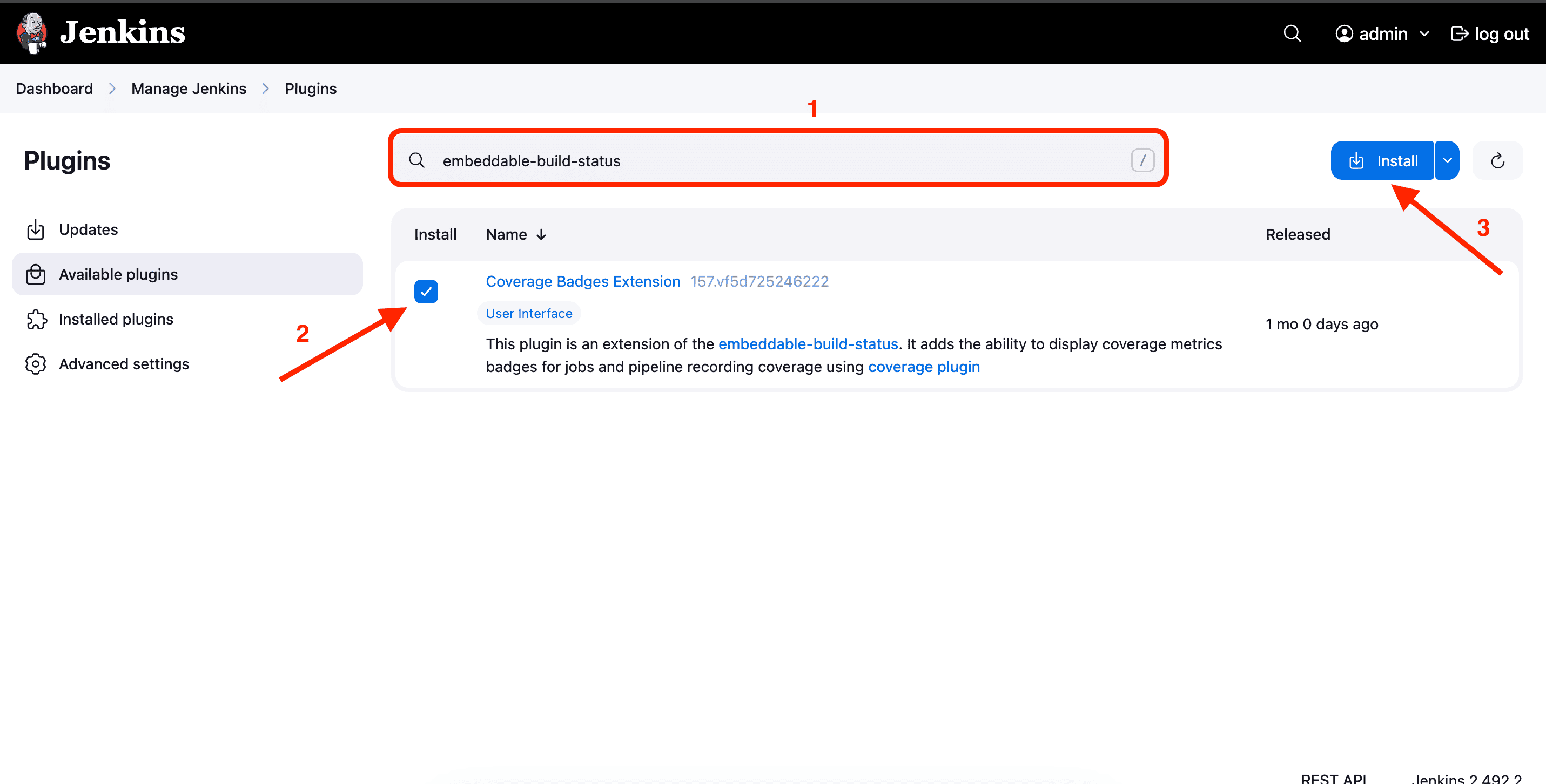 Embeddable Build Search