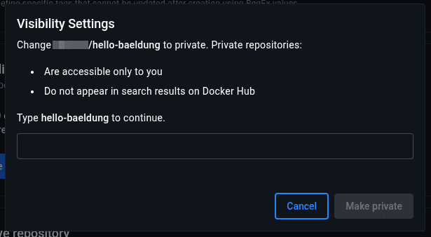 Docker Hub 私有仓库设置